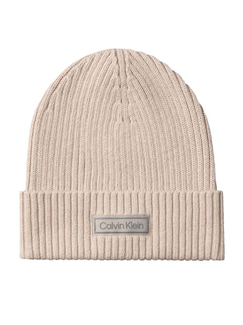 Cappellino in misto cashmere beige Calvin Klein | LV04D8053GRMU